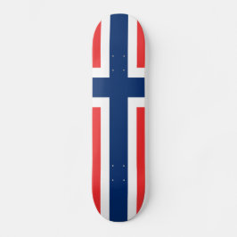 Flagga av Norge Mini Skateboard Bräda 18,5 Cm