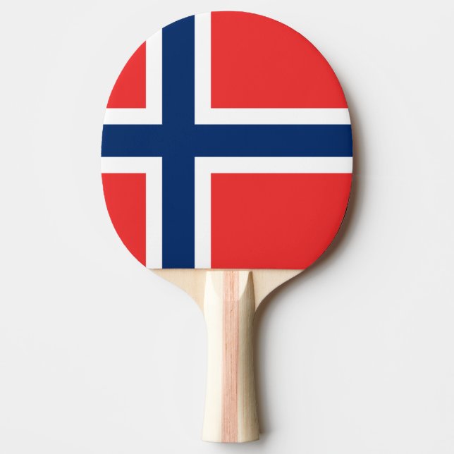 Flagga av Norge Pingisracket (Framsidan)