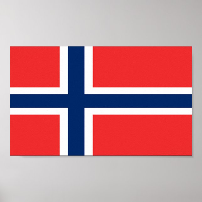 Flagga av Norge Poster (Framsidan)