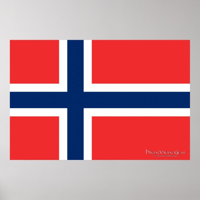 Flagga av Norge Poster (Framsidan)