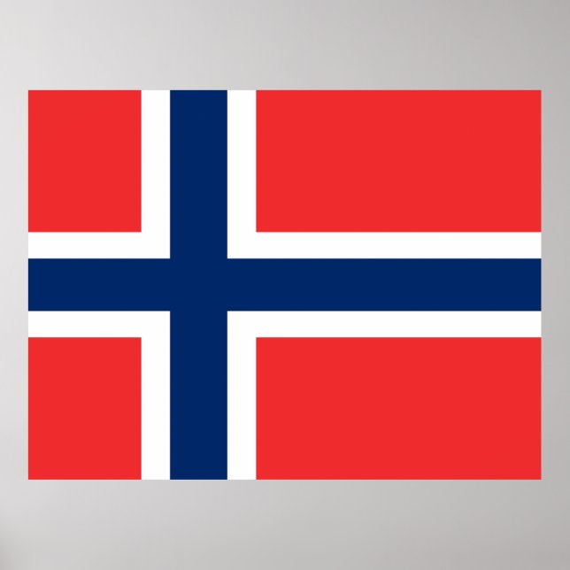Flagga av Norge Poster (Framsidan)