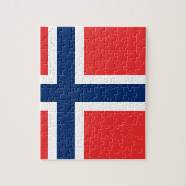 Flagga av Norge Pussel (Vertikal)