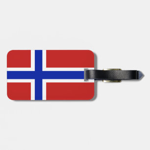 Flagga av Norge Skandinavien Bagagebricka