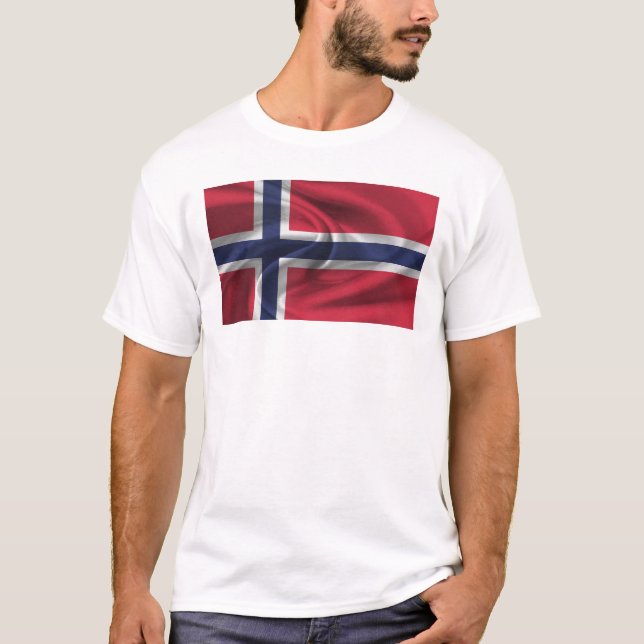 Flagga av Norge T Shirt (Framsida)