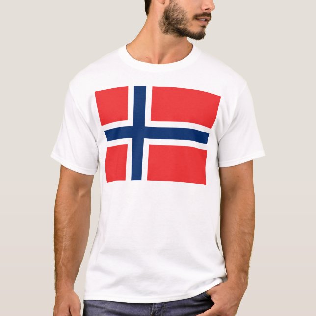 Flagga av Norge T Shirt (Framsida)
