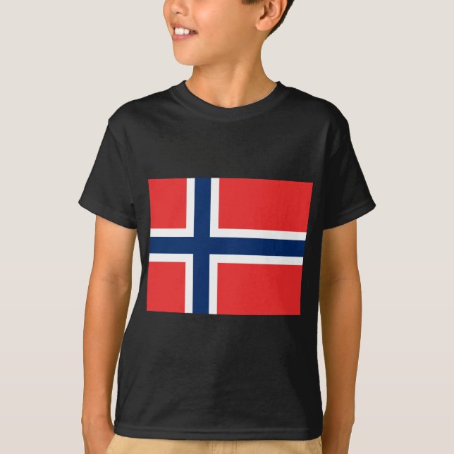 Flagga av Norge Tee (Framsida)