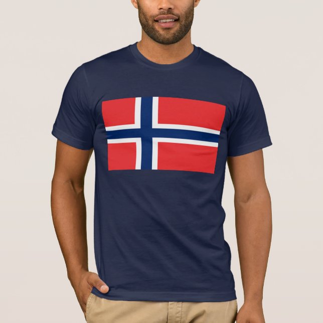 Flagga av Norge Tee Shirt (Framsida)