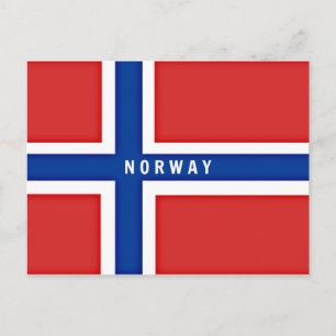 Flagga av Norge Vykort