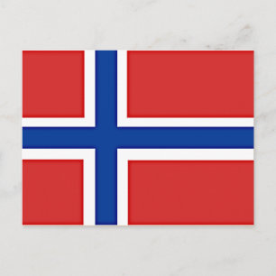 Flagga av Norge Vykort