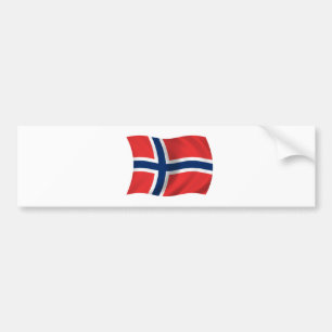 Flagga av norgen bildekal