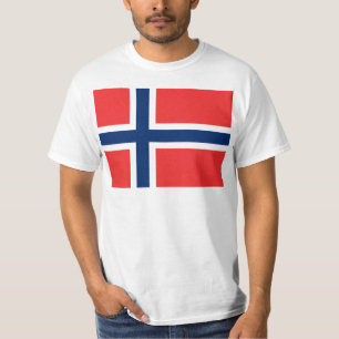 Flagga av norgen - Norges flagg - Det Tee