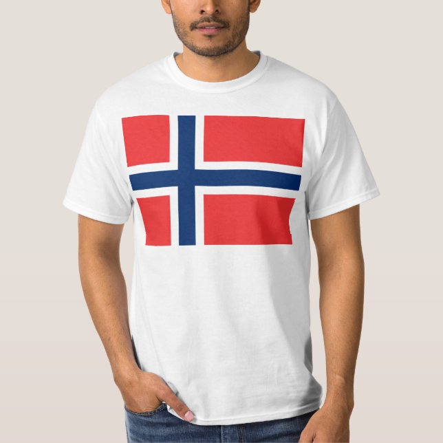 Flagga av norgen - Norges flagg - Det Tee (Framsida)