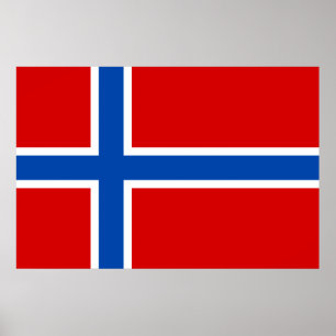 Flagga av norgen poster