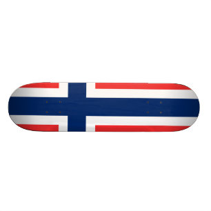Flagga av norgen skateboard bräda 20,5 cm