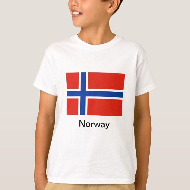 Flagga av norgen t shirt (Framsida)