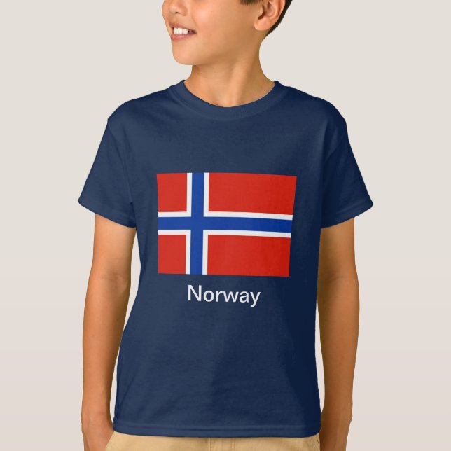 Flagga av norgen t-shirt (Framsida)