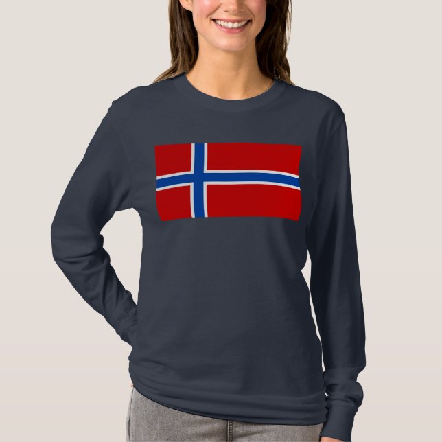 Flagga av norgen tee shirt (Framsida)