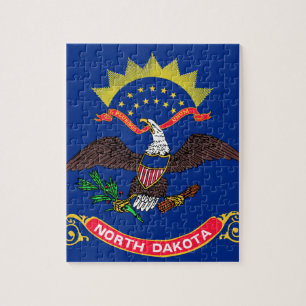 Flagga av North Dakota Pussel