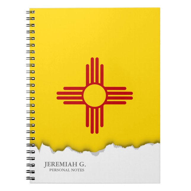 Flagga av nytt - mexico anteckningsbok med spiral (Framsidan)