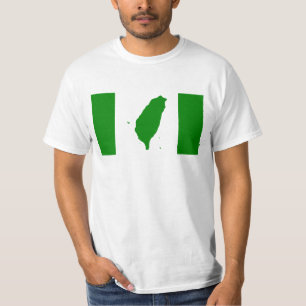 Flagga av oberoende Taiwan - 臺灣獨立運動 -  T Shirt