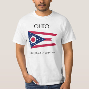 Flagga av Ohio - den United States - Ohioan flagga T-shirt