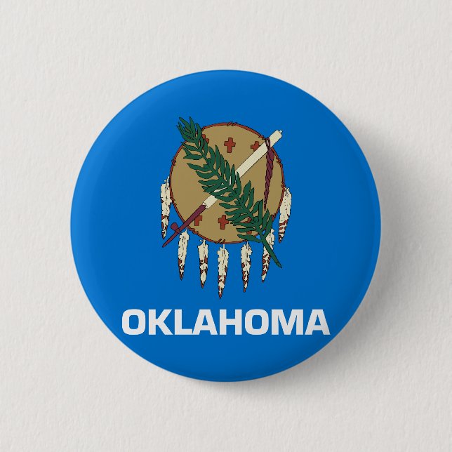 Flagga av Oklahoma Knapp (Framsida)
