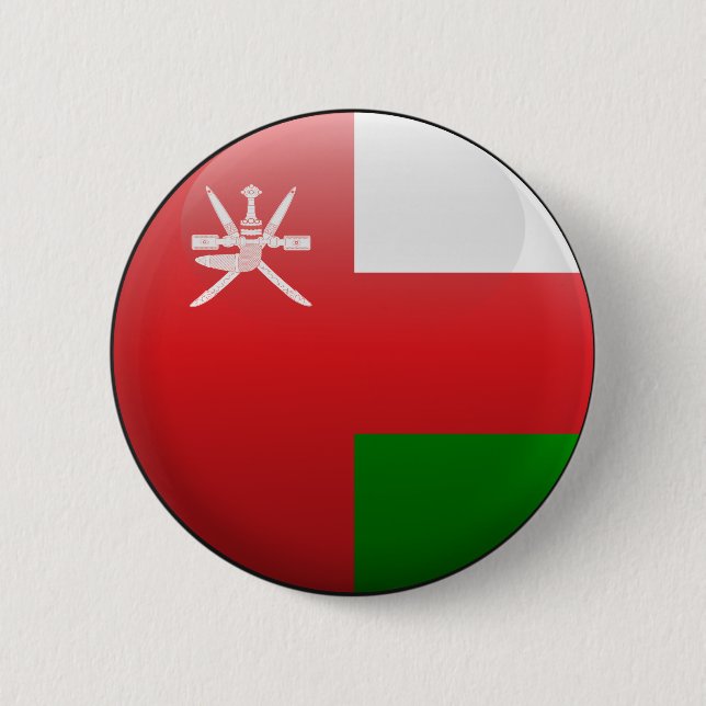 Flagga av Oman Knapp (Framsida)