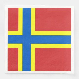 Flagga av Orkney Papper Dinner Napkins Pappersservett