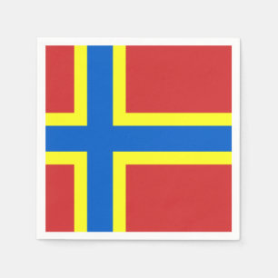 Flagga av Orkney Papper Napkins Pappersservett