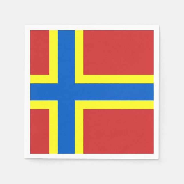 Flagga av Orkney Papper Napkins Pappersservett (Framsidan)
