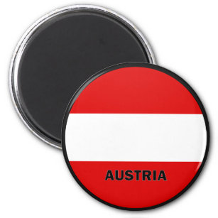 Flagga av österrikiska Roundel-kvalitet Magnet
