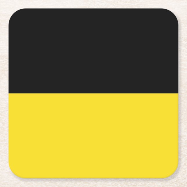 Flagga av Papper Underlägg på Baden-Württemberg-to Kvadrat (Framsidan)