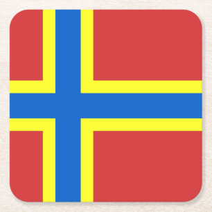 Flagga av Papper Underlägg på Orkney Square Kvadrat