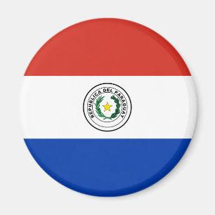Flagga av Paraguay - Bandera de Paraguay Magnet
