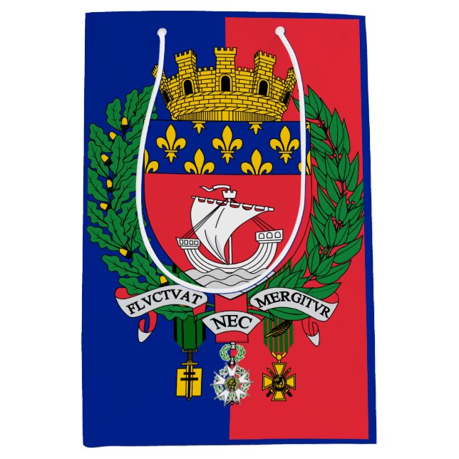 Flagga av Paris, Frankrike (Framsidan)