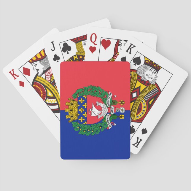 Flagga av Paris (Frankrike) Casinokort (Baksidan)