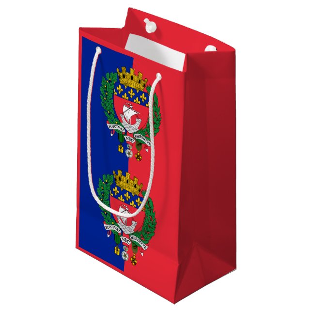 Flagga av Paris, Frankrike Small Gift Bag (Framsidan Vinklad)