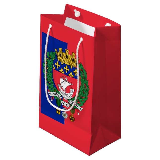 Flagga av Paris, Frankrike Small Gift Bag (Framsidan Vinklad)