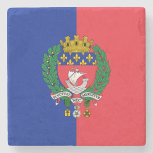 Flagga av Paris (Frankrike) Stenunderlägg