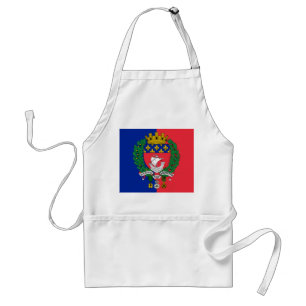 Flagga av Paris, Frankrike Vuxen Apron Förkläde