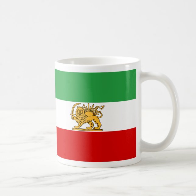 Flagga av Persien/Iran (1964-1980) Kaffemugg (Höger)