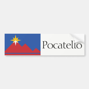 Flagga av Pocatello, Idaho bildekal