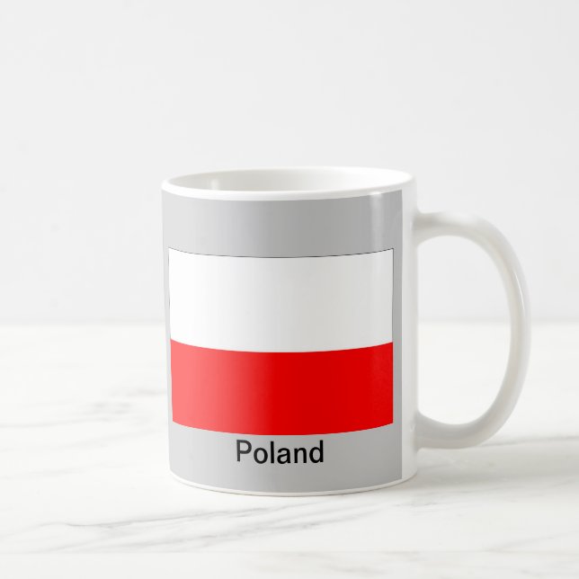 Flagga av Polen Kaffemugg (Höger)