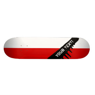 Flagga av Polen Mini Skateboard Bräda 18,7 Cm