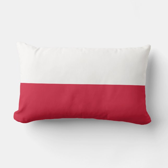 Flagga av Polen MoJo dekorativ kuddeLumbar 13" X Lumbarkudde (Framsida)