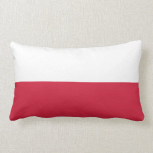 Flagga av Polen MoJo dekorativ kuddeLumbar 13" X Lumbarkudde