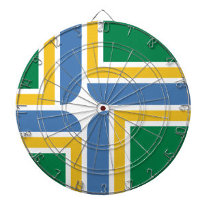 Flagga av Portland, Oregon Dartboard Darttavla