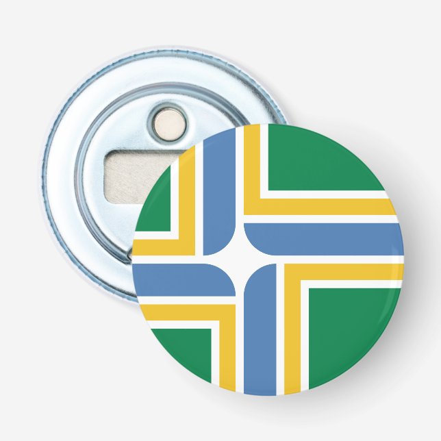 Flagga av Portland, Oregon Flasköppnare (Framsidan)