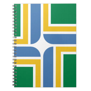 Flagga av Portland, Oregon Notebook Anteckningsbok