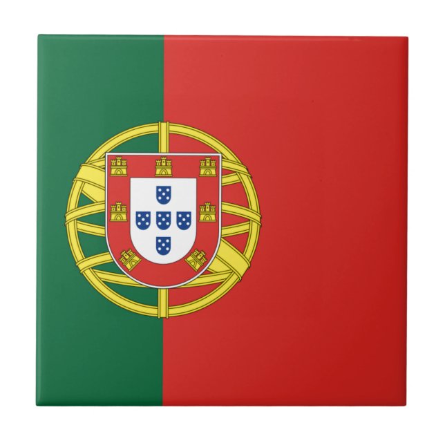 Flagga av Portugal Kakelplatta (Framsidan)